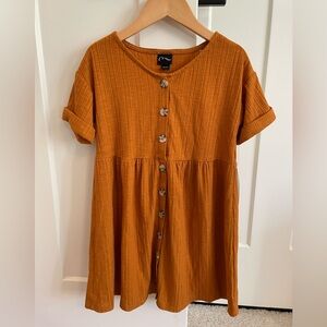 NWT Target Art Class Orange Button Down Dress size XS